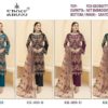 KROSS KULTURE KK-003 FOX GEORGETTE Semi-stitched Pakistani Suits Wholesale Catalog b2btextile.in
