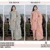 KROSS KULTURE KK-023 ORGANZA EMBROIDERED Semi-stitched Pakistani Suits Wholesale Catalog b2btextile.in