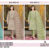 KROSS KULTURE KK-032 ORGANZA EMBROIDERED Semi-stitched Pakistani Suits Wholesale Catalog b2btextile.in